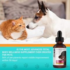 OEM Factory AM Formula Liquid Drops Pain Relief Joint Support Energy Boost Coat Condition Vital Organ Protection For All Pets Organic Bacon Flavor 60ml,MY SHOP,Private Label Manufacturer Restorative Pet Wellness Drops Scientifically Formulated Pain Relief Joint Support Inflammation Reduction Energy Boost Appetite Regulation Coat Condition Improvement Vital Organ Protection For Dogs Cats Exotic Animals All Ages O