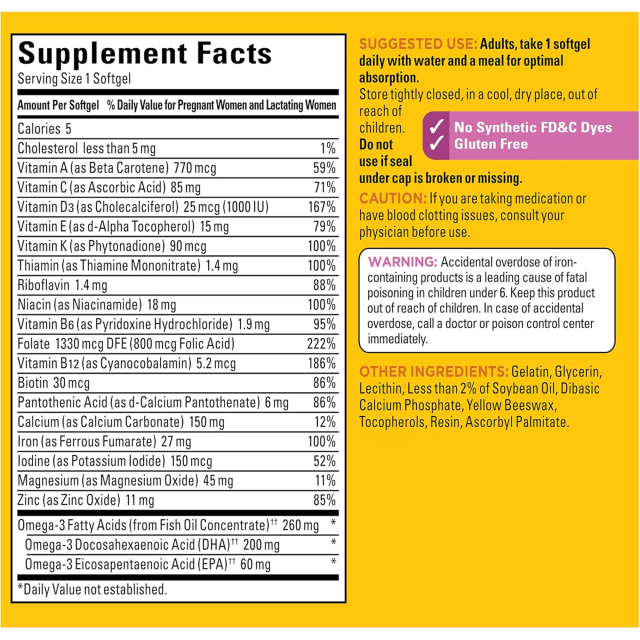 OEM Factory Prenatal Multivitamin Softgels With Folic Acid DHA 20 Key Nutrients Folate 800mcg DHA 200mg Iron 27mg Calcium Magnesium B Vitamins Vitamin C D3 Supports Baby Brain Eyes Development Mom Energy 110 Softgels 1 Per Day,MY SHOP,OEM Factory Prenatal Multivitamin Softgels With Folic Acid DHA 20 Key Nutrients Folate 800mcg DHA 200mg Iron 27mg Calcium Magnesium B Vitamins Vitamin C D3 Supports Baby Brain Eyes Development Mom Energy 110 Softgels 1 Per Day