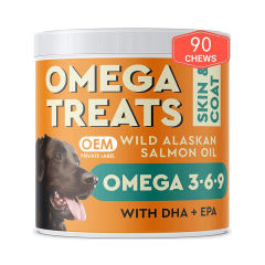 OEM Factory Wild Alaskan Salmon Oil Soft Chews For Dogs Omega-3-6-9 With DHA EPA Algae Vitamins C E Biotin Zinc Skin Coat Health Joint Support Immune System 12150mg Omega-3 90 Soft Chews,MY SHOP,OEM Factory Wild Alaskan Salmon Oil Soft Chews For Dogs Omega-3-6-9 With DHA EPA Algae Vitamins C E Biotin Zinc Skin Coat Health Joint Support Immune System 12150mg Omega-3 90 Soft Chews