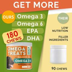 OEM Factory Omega Treats For Dogs Cats With Salmon Oil Omega-3 Omega-6 DHA EPA Low Filler Ingredients High Nutrition Content Promotes Healthy Skin Coat Joint Heart Brain Immune Support 180 Soft Chews,MY SHOP,OEM Factory Omega Treats For Dogs Cats With Salmon Oil Omega-3 Omega-6 DHA EPA Low Filler Ingredients High Nutrition Content Promotes Healthy Skin Coat Joint Heart Brain Immune Support 180 Soft Chews