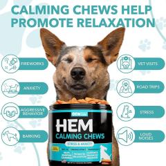 EM Factory Hemp Calming Chews For Dogs Stress Anxiety Relief Duck Flavor Hemp Oil Chamomile Extract Valerian Root Promotes Relaxation Calmness Supports Balanced Behavior Fireworks Vet Visits Road Trips Loud Noises 180 Chews 360g 12.7oz,MY SHOP,EM Factory Hemp Calming Chews For Dogs Stress Anxiety Relief Duck Flavor Hemp Oil Chamomile Extract Valerian Root Promotes Relaxation Calmness Supports Balanced Behavior Fireworks Vet Visits Road Trips Loud Noises 180 Chews 360g 12.7oz