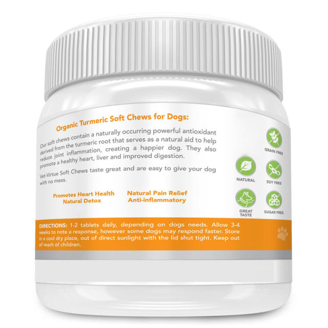 OEM Factory Organic Turmeric Soft Chews For Dogs With Curcumin Collagen BioPerine Grain Free Natural Pain Relief Anti-inflammatory Detox Heart Health Support Sugar Free Soy Free Great Taste 60 Chews 320g 11.3oz,MY SHOP,OEM Factory Organic Turmeric Soft Chews For Dogs With Curcumin Collagen BioPerine Grain Free Natural Pain Relief Anti-inflammatory Detox Heart Health Support Sugar Free Soy Free Great Taste 60 Chews 320g 11.3oz