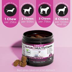 OEM Factory 10-in-1 Multivitamin Soft Chews For Dogs Probiotics Omega-3 Glucosamine Chondroitin Fish Oil 7 Strain Probiotics Vitamin C Digestion Skin Coat Joint Brain Heart Immune Chicken Flavor 90 Chews 270g,MY SHOP,OEM Factory 10-in-1 Multivitamin Soft Chews For Dogs Probiotics Omega-3 Glucosamine Chondroitin Fish Oil 7 Strain Probiotics Vitamin C Digestion Skin Coat Joint Brain Heart Immune Chicken Flavor 90 Chews 270g