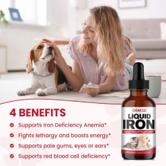OEM Factory Liquid Iron Supplement For Dogs Cats With Vitamin B12 C B6 A D3 B1 B2 B5 Folic Acid Glucosamine Cranberry MSM Chondroitin Supports Optimal Iron Levels Blood Cell Formation Oxygen Supply Energy Vitality Chicken Flavor 60ml,MY SHOP,OEM Factory Liquid Iron Supplement For Dogs Cats With Vitamin B12 C B6 A D3 B1 B2 B5 Folic Acid Glucosamine Cranberry MSM Chondroitin Supports Optimal Iron Levels Blood Cell Formation Oxygen Supply Energy Vitality Chicken Flavor 60ml