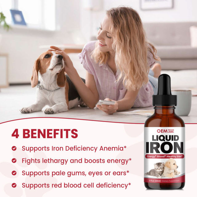 OEM Factory Liquid Iron Supplement For Dogs Cats With Vitamin B12 C B6 A D3 B1 B2 B5 Folic Acid Glucosamine Cranberry MSM Chondroitin Supports Optimal Iron Levels Blood Cell Formation Oxygen Supply Energy Vitality Chicken Flavor 60ml,MY SHOP,OEM Factory Liquid Iron Supplement For Dogs Cats With Vitamin B12 C B6 A D3 B1 B2 B5 Folic Acid Glucosamine Cranberry MSM Chondroitin Supports Optimal Iron Levels Blood Cell Formation Oxygen Supply Energy Vitality Chicken Flavor 60ml