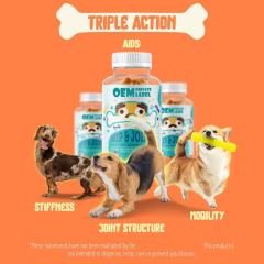 OEM Factory Hip Joint Gummies For Dogs Hydrolyzed Bovine Collagen Peptides 125mg DHA 50mg Omega-6 Omega-9 Natural Bacon Flavor Supports Joint Health Mobility Cartilage Comfort Flexible Function 60 Gummies,MY SHOP,OEM Factory Hip Joint Gummies For Dogs Hydrolyzed Bovine Collagen Peptides 125mg DHA 50mg Omega-6 Omega-9 Natural Bacon Flavor Supports Joint Health Mobility Cartilage Comfort Flexible Function 60 Gummies