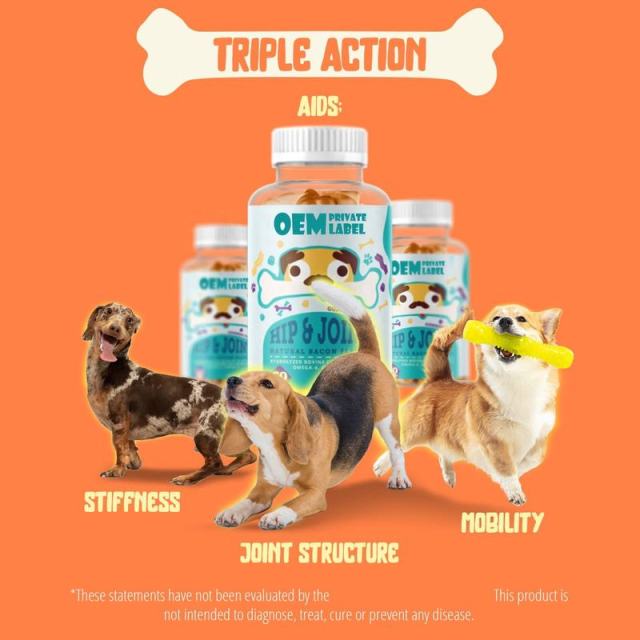 OEM Factory Hip Joint Gummies For Dogs Hydrolyzed Bovine Collagen Peptides 125mg DHA 50mg Omega-6 Omega-9 Natural Bacon Flavor Supports Joint Health Mobility Cartilage Comfort Flexible Function 60 Gummies,MY SHOP,OEM Factory Hip Joint Gummies For Dogs Hydrolyzed Bovine Collagen Peptides 125mg DHA 50mg Omega-6 Omega-9 Natural Bacon Flavor Supports Joint Health Mobility Cartilage Comfort Flexible Function 60 Gummies