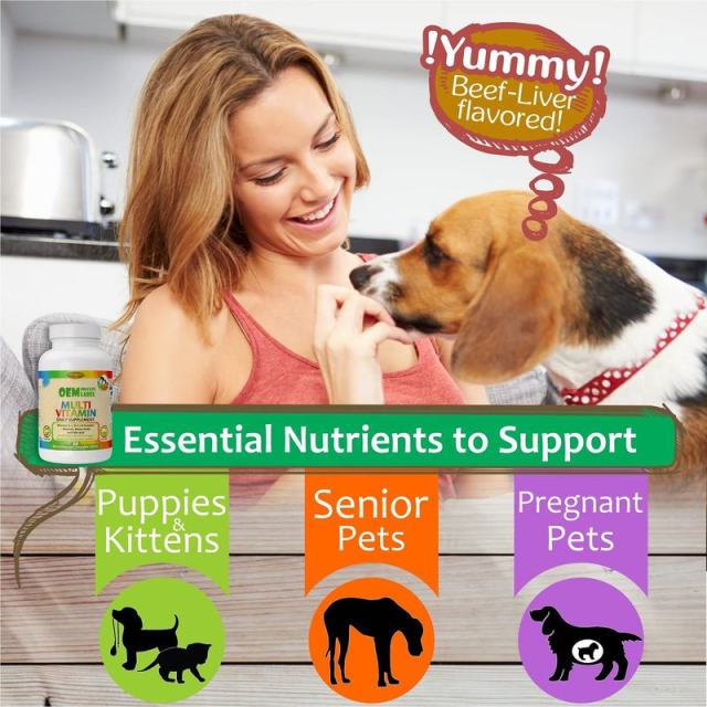 OEM Factory Multi Vitamin Daily Supplement For Dogs Cats Vitamins A C D E B Complex Minerals Amino Acids Folic Acid Supports Immune System Peak Condition Prenatal Reproduction Lactation Senior Health All Ages Breeds Sizes 60 Tablets 116g,MY SHOP,OEM Factory Multi Vitamin Daily Supplement For Dogs Cats Vitamins A C D E B Complex Minerals Amino Acids Folic Acid Supports Immune System Peak Condition Prenatal Reproduction Lactation Senior Health All Ages Breeds Sizes 60 Tablets 116g