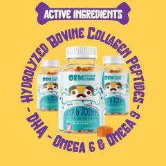 OEM Factory Hip Joint Gummies For Dogs Hydrolyzed Bovine Collagen Peptides 125mg DHA 50mg Omega-6 Omega-9 Natural Bacon Flavor Supports Joint Health Mobility Cartilage Comfort Flexible Function 60 Gummies,MY SHOP,OEM Factory Hip Joint Gummies For Dogs Hydrolyzed Bovine Collagen Peptides 125mg DHA 50mg Omega-6 Omega-9 Natural Bacon Flavor Supports Joint Health Mobility Cartilage Comfort Flexible Function 60 Gummies
