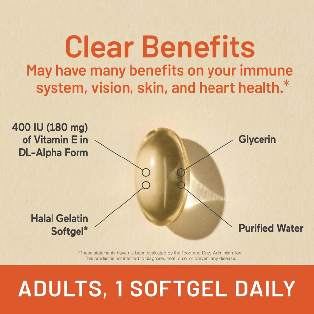 Private Label Manufacturer High Potency Vitamin E 400 IU Softgels 180mg dl-Alpha Form Antioxidant Protection Immune System Support Promotes Overall Heart Health Skin Nourishment Vision Wellness Halal Gelatin Gluten Free 120 Count,MY SHOP,Private Label Manufacturer High Potency Vitamin E 400 IU Softgels 180mg dl-Alpha Form Antioxidant Protection Immune System Support Promotes Overall Heart Health Skin Nourishment Vision Wellness Halal Gelatin Gluten Free 120 Count
