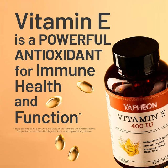 Private Label Manufacturer High Potency Vitamin E 400 IU Softgels 180mg dl-Alpha Form Antioxidant Protection Immune System Support Promotes Overall Heart Health Skin Nourishment Vision Wellness Halal Gelatin Gluten Free 120 Count,MY SHOP,Private Label Manufacturer High Potency Vitamin E 400 IU Softgels 180mg dl-Alpha Form Antioxidant Protection Immune System Support Promotes Overall Heart Health Skin Nourishment Vision Wellness Halal Gelatin Gluten Free 120 Count