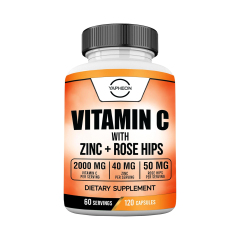 OEM Supplier Immune Support Vitamin C Capsules With Zinc And Rose Hips 2000mg Ascorbic Acid 40mg Zinc Citrate 50mg Rosa Canina Fruit Per Serving Promotes Immune Function Antioxidant Defense Skin Health Vegan Cellulose Capsules 120 Count,MY SHOP,OEM Supplier Immune Support Vitamin C Capsules With Zinc And Rose Hips 2000mg Ascorbic Acid 40mg Zinc Citrate 50mg Rosa Canina Fruit Per Serving Promotes Immune Function Antioxidant Defense Skin Health Vegan Cellulose Capsules 120 Count