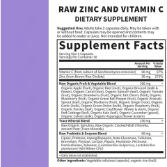 OEM Factory Whole Food Zinc Capsules 30mg High Potency With Vitamin C 60mg 23 Organic Fruits Veggies Blend Alkalizing Trace Minerals Skin Health Immune System Support No Artificial Fillers Vegan 60 Capsules,MY SHOP,OEM Factory Whole Food Zinc Capsules 30mg High Potency With Vitamin C 60mg 23 Organic Fruits Veggies Blend Alkalizing Trace Minerals Skin Health Immune System Support No Artificial Fillers Vegan 60 Capsules