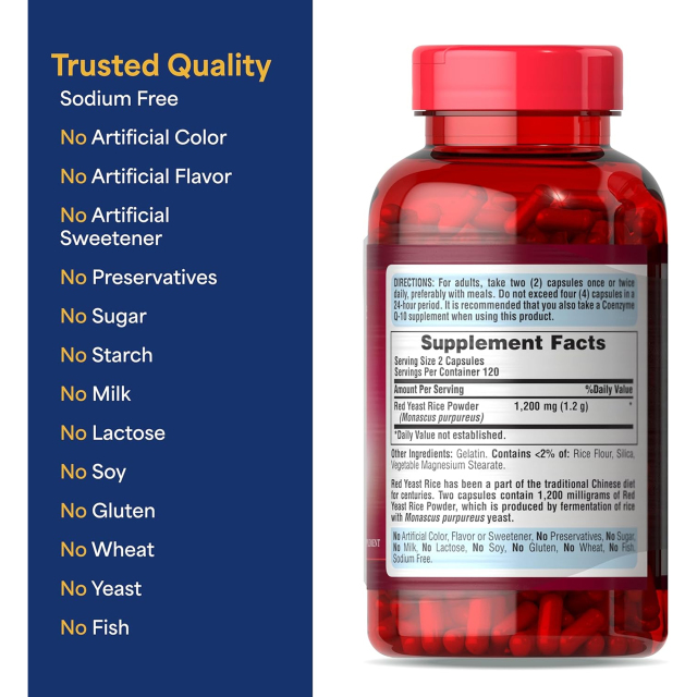 OEM Factory Red Yeast Rice Capsules 600mg Per Serving Traditional Chinese Dietary Supplement Supports Healthy Cholesterol Levels Heart Health Cardiovascular Wellness 2-4 Month Supply 240 Capsules,MY SHOP,OEM Factory Red Yeast Rice Capsules 600mg Per Serving Traditional Chinese Dietary Supplement Supports Healthy Cholesterol Levels Heart Health Cardiovascular Wellness 2-4 Month Supply 240 Capsules