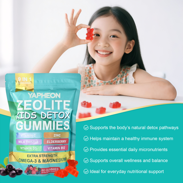 Private Label Manufacturer Kids Detox Gummies Zeolite Formula With Vitamin C Zinc Milk Thistle Elderberry D3 B12 Magnesium Gentle Effective Daily Cleansing Support Kid-Friendly Mixed Berry Flavor No Added Sugar 60 Count,MY SHOP,Private Label Manufacturer Kids Detox Gummies Zeolite Formula With Vitamin C Zinc Milk Thistle Elderberry D3 B12 Magnesium Gentle Effective Daily Cleansing Support Kid-Friendly Mixed Berry Flavor No Added Sugar 60 Count