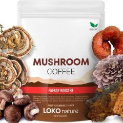 OEM Factory Organic Mushroom Coffee Energy Booster Reishi Chaga Maitake Shiitake Turkey Tail Mushrooms Arabica Instant Coffee Strengthens Immune System Boosts Energy Lowers Cholesterol 50 Servings 100g,MY SHOP,OEM Factory Organic Mushroom Coffee Energy Booster Reishi Chaga Maitake Shiitake Turkey Tail Mushrooms Arabica Instant Coffee Strengthens Immune System Boosts Energy Lowers Cholesterol 50 Servings 100g