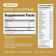 OEM Factory Grass-Fed Bovine Colostrum Powder Unflavored 3000mg Per Serving IgG Rich 9 Essential Amino Acids BCAAs Supports Immune System Gut Health Muscle Recovery Hair Skin Nails Hormone Free GMO Free Gluten Free Soy Free Keto 84g 28 Servings,MY SHOP,OEM Factory Grass-Fed Bovine Colostrum Powder Unflavored 3000mg Per Serving IgG Rich 9 Essential Amino Acids BCAAs Supports Immune System Gut Health Muscle Recovery Hair Skin Nails Hormone Free GMO Free Gluten Free Soy Free Keto 84g 28 Servings