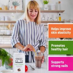OEM Factory Keto Collagen Chocolate Powder Grass-Fed Collagen Protein With MCT Oil Powder Hydrolyzed For Maximum Absorption Supports Skin Elasticity Healthy Hair Strong Nails Digestive Function Appetite Control 30 Servings,MY SHOP,OEM Factory Keto Collagen Chocolate Powder Grass-Fed Collagen Protein With MCT Oil Powder Hydrolyzed For Maximum Absorption Supports Skin Elasticity Healthy Hair Strong Nails Digestive Function Appetite Control 30 Servings