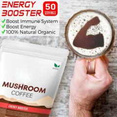 OEM Factory Organic Mushroom Coffee Energy Booster Reishi Chaga Maitake Shiitake Turkey Tail Mushrooms Arabica Instant Coffee Strengthens Immune System Boosts Energy Lowers Cholesterol 50 Servings 100g,MY SHOP,OEM Factory Organic Mushroom Coffee Energy Booster Reishi Chaga Maitake Shiitake Turkey Tail Mushrooms Arabica Instant Coffee Strengthens Immune System Boosts Energy Lowers Cholesterol 50 Servings 100g