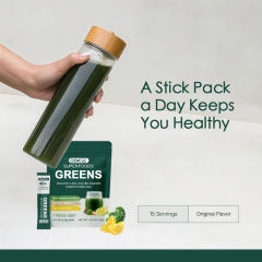 OEM Factory Superfoods Greens Powder Stick Packs 40+ Essential Nutrients Fruit Vegetable Blend Greens Blend Prebiotic Fiber Blend Vitamins A C B1 B2 B6 B12 Folate Calcium Iron Zinc No Added Sugar Vegan Gluten Free Soy Free 15 Sticks 120g,MY SHOP,OEM Factory Superfoods Greens Powder Stick Packs 40+ Essential Nutrients Fruit Vegetable Blend Greens Blend Prebiotic Fiber Blend Vitamins A C B1 B2 B6 B12 Folate Calcium Iron Zinc No Added Sugar Vegan Gluten Free Soy Free 15 Sticks 120g