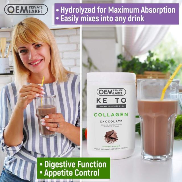 OEM Factory Keto Collagen Chocolate Powder Grass-Fed Collagen Protein With MCT Oil Powder Hydrolyzed For Maximum Absorption Supports Skin Elasticity Healthy Hair Strong Nails Digestive Function Appetite Control 30 Servings,MY SHOP,OEM Factory Keto Collagen Chocolate Powder Grass-Fed Collagen Protein With MCT Oil Powder Hydrolyzed For Maximum Absorption Supports Skin Elasticity Healthy Hair Strong Nails Digestive Function Appetite Control 30 Servings