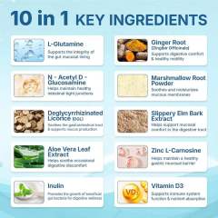OEM Factory Gut Revive Powder N-Acetyl-D-Glucosamine 1000mg L-Glutamine 3000mg Inulin Zinc Vitamin D3 DGL Aloe Vera Ginger Marshmallow Slippery Elm Supports Digestion Gut Flora Immune Health 30 Servings 180g,MY SHOP,OEM Factory Gut Revive Powder N-Acetyl-D-Glucosamine 1000mg L-Glutamine 3000mg Inulin Zinc Vitamin D3 DGL Aloe Vera Ginger Marshmallow Slippery Elm Supports Digestion Gut Flora Immune Health 30 Servings 180g
