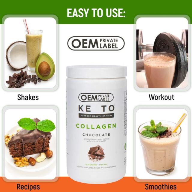 OEM Factory Keto Collagen Chocolate Powder Grass-Fed Collagen Protein With MCT Oil Powder Hydrolyzed For Maximum Absorption Supports Skin Elasticity Healthy Hair Strong Nails Digestive Function Appetite Control 30 Servings,MY SHOP,OEM Factory Keto Collagen Chocolate Powder Grass-Fed Collagen Protein With MCT Oil Powder Hydrolyzed For Maximum Absorption Supports Skin Elasticity Healthy Hair Strong Nails Digestive Function Appetite Control 30 Servings