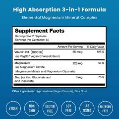 OEM Magnesium Zinc Vitamin D3 Capsules,MY SHOP,OEM Magnesium Zinc Vitamin D3 Capsules