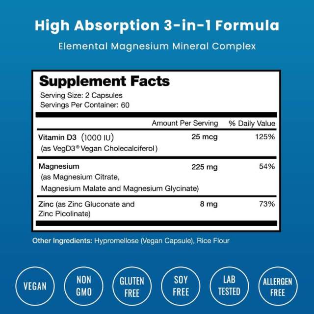 OEM Magnesium Zinc Vitamin D3 Capsules,MY SHOP,OEM Magnesium Zinc Vitamin D3 Capsules