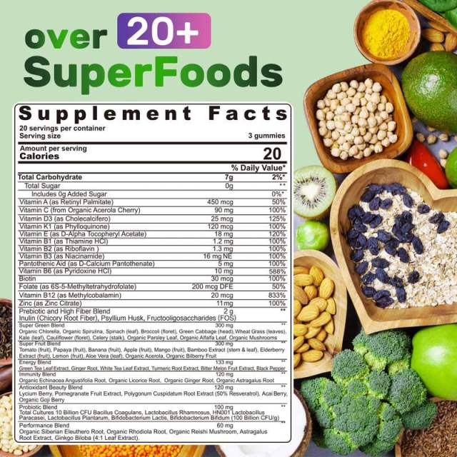 OEM Super Greens Vitamin Gummies,MY SHOP,OEM Super Greens Vitamin Gummies