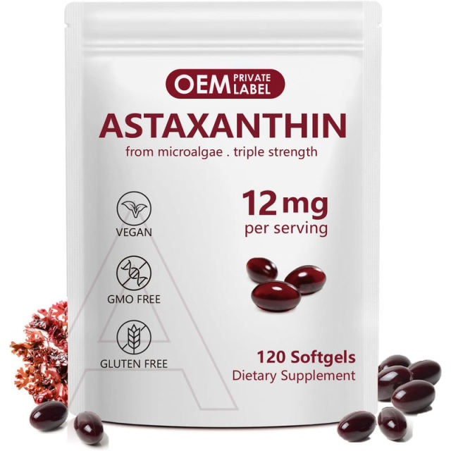 OEM Triple Strength Astaxanthin Softgels,MY SHOP,12mg Astaxanthin Softgels - Wholesale Probiotic Manufacturers