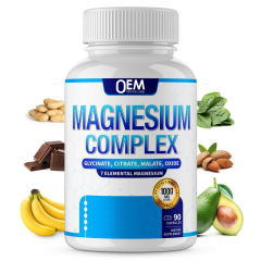 OEM Factory Magnesium Complex Capsules 7 Elemental Magnesium Formula Glycinate Citrate Malate Oxide 1000mg Per Serving Supports Relaxation Muscle Function Sleep Health Energy Production Nervous System 90 Capsules,MY SHOP,OEM Factory Magnesium Complex Capsules 7 Elemental Magnesium Formula Glycinate Citrate Malate Oxide 1000mg Per Serving Supports Relaxation Muscle Function Sleep Health Energy Production Nervous System 90 Capsules