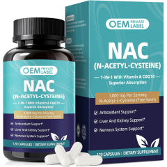 OEM Factory NAC 7-in-1 Capsules N-Acetyl-L-Cysteine 1000mg Free Form With CoQ10 50mg Vitamin C 30mg Vitamin E 10mg Vitamin D3 10000IU Vitamin B6 1.7mg B12 6mcg Antioxidant Liver Kidney Brain Nerve Immune Respiratory Support 120 Capsules,MY SHOP,OEM Factory NAC 7-in-1 Capsules N-Acetyl-L-Cysteine 1000mg Free Form With CoQ10 50mg Vitamin C 30mg Vitamin E 10mg Vitamin D3 10000IU Vitamin B6 1.7mg B12 6mcg Antioxidant Liver Kidney Brain Nerve Immune Respiratory Support 120 Capsules