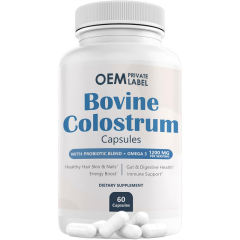 OEM Factory Bovine Colostrum Capsules 1200mg Per Serving With Probiotic Blend Lactobacillus Bifidobacterium Omega-3 50mg Std 20% Immunoglobulins IgG Supports Hair Skin Nails Gut Health Energy Immune System 60 Capsules,MY SHOP,OEM Factory Bovine Colostrum Capsules 1200mg Per Serving With Probiotic Blend Lactobacillus Bifidobacterium Omega-3 50mg Std 20% Immunoglobulins IgG Supports Hair Skin Nails Gut Health Energy Immune System 60 Capsules