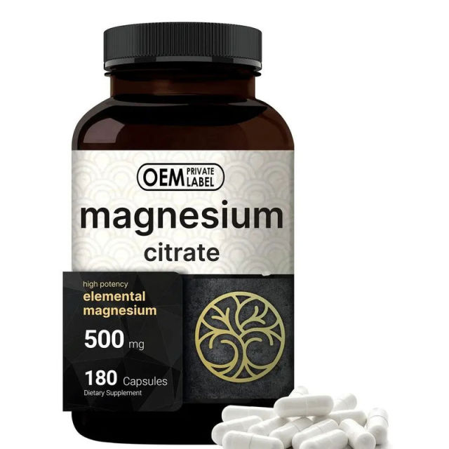 OEM Factory Magnesium Citrate Capsules 500mg Elemental Magnesium Per Serving High Potency Easily Absorbed Form Promotes Healthy Muscles Heart Bones Mood Balance 180 Capsules 60 Servings,MY SHOP,OEM Factory Magnesium Citrate Capsules 500mg Elemental Magnesium Per Serving High Potency Easily Absorbed Form Promotes Healthy Muscles Heart Bones Mood Balance 180 Capsules 60 Servings