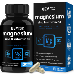 OEM Factory Magnesium Zinc Vitamin D3 Capsules 225mg Elemental Magnesium 8mg Zinc 25mcg Vegan D3 3-in-1 Formula High Absorption Citrate Malate Glycinate Supports Heart Muscle Bone Nerve Immune Brain Health 120 Vegan Capsules,MY SHOP,OEM Factory Magnesium Zinc Vitamin D3 Capsules 225mg Elemental Magnesium 8mg Zinc 25mcg Vegan D3 3-in-1 Formula High Absorption Citrate Malate Glycinate Supports Heart Muscle Bone Nerve Immune Brain Health 120 Vegan Capsules