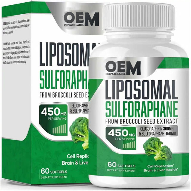OEM Factory Liposomal Sulforaphane Softgels 450mg Per Serving From Broccoli Seed Extract Glucoraphanin 300mg Sulforaphane 150mg Supports Cell Replication Brain Health Liver Health Body Detox Antioxidant Anti-Inflammation 60 Softgels,MY SHOP,OEM Factory Liposomal Sulforaphane Softgels 450mg Per Serving From Broccoli Seed Extract Glucoraphanin 300mg Sulforaphane 150mg Supports Cell Replication Brain Health Liver Health Body Detox Antioxidant Anti-Inflammation 60 Softgels