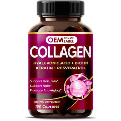 OEM Factory Collagen Complex Capsules With Hyaluronic Acid Biotin Keratin Resveratrol Multi-Source Collagen Fish Bovine Chicken Eggshell Supports Hair Skin Nails Anti-Aging 150 Capsules 150 Day Supply,MY SHOP,OEM Factory Collagen Complex Capsules With Hyaluronic Acid Biotin Keratin Resveratrol Multi-Source Collagen Fish Bovine Chicken Eggshell Supports Hair Skin Nails Anti-Aging 150 Capsules 150 Day Supply