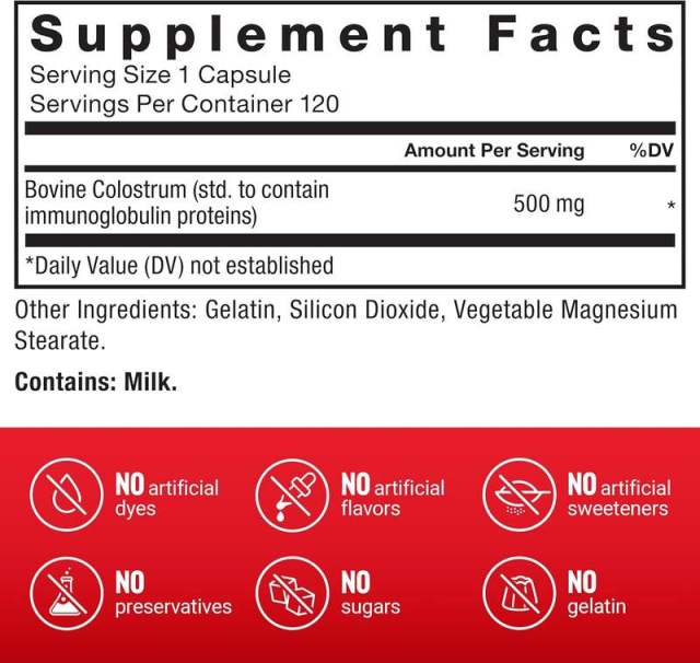 OEM Factory Bovine Colostrum Capsules 500mg Per Serving Standardized Immunoglobulin Proteins Lactoferrin Supports Healthy Immune Function Gut Health Antibiotic Free Hormone Free Non-GMO 120 Capsules,MY SHOP,OEM Factory Bovine Colostrum Capsules 500mg Per Serving Standardized Immunoglobulin Proteins Lactoferrin Supports Healthy Immune Function Gut Health Antibiotic Free Hormone Free Non-GMO 120 Capsules