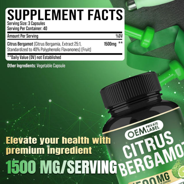 OEM Factory Citrus Bergamot Capsules 1500mg Per Serving 25:1 Extract Standardized 40% Polyphenolic Flavanones Premium Herb Supports Heart Health Cholesterol Levels Already Within Normal Range Vegan Non-GMO 120 Capsules,MY SHOP,OEM Factory Citrus Bergamot Capsules 1500mg Per Serving 25:1 Extract Standardized 40% Polyphenolic Flavanones Premium Herb Supports Heart Health Cholesterol Levels Already Within Normal Range Vegan Non-GMO 120 Capsules