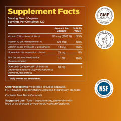 Wholesale OEM Vitamin D3 K2 Complex 5000IU D3 120mcg K2 Quercetin B6 Zinc Magnesium Practitioner Formulated Third Party Lab Tested Gluten Dairy Free Supports Immune Bone Cardiovascular Health 120 Capsules,MY SHOP,Wholesale OEM Vitamin D3 K2 Complex 5000IU D3 120mcg K2 Quercetin B6 Zinc Magnesium Practitioner Formulated Third Party Lab Tested Gluten Dairy Free Supports Immune Bone Cardiovascular Health 120 Capsules