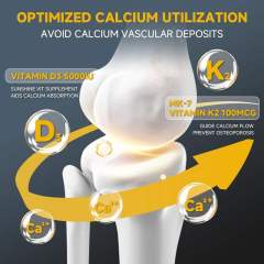 OEM Factory Vitamin D3 K2 Capsules 5000IU D3 100mcg K2 MK-7 With Zinc 2mg Boron 2mg MCT Powder 100mg Supports Bone Health Heart Health Calcium Absorption Mineral Utilization Energy Recovery 90 Capsules,MY SHOP,OEM Factory Vitamin D3 K2 Capsules 5000IU D3 100mcg K2 MK-7 With Zinc 2mg Boron 2mg MCT Powder 100mg Supports Bone Health Heart Health Calcium Absorption Mineral Utilization Energy Recovery 90 Capsules