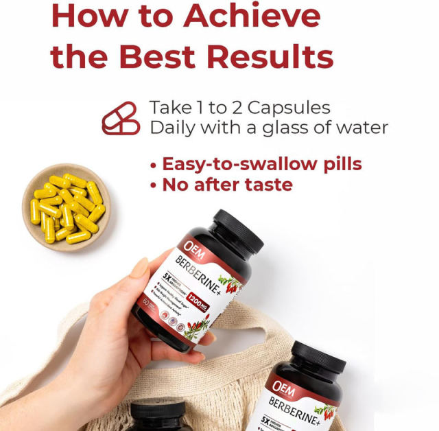 OEM Factory Berberine HCl Capsules 1200mg Per Serving With BioPerine Black Pepper Extract 5mg 5x Higher Absorption Supports Healthy Blood Sugar Weight Management Powerful Antioxidant Activity Vegan 60 Veggie Capsules,MY SHOP,OEM Factory Berberine HCl Capsules 1200mg Per Serving With BioPerine Black Pepper Extract 5mg 5x Higher Absorption Supports Healthy Blood Sugar Weight Management Powerful Antioxidant Activity Vegan 60 Veggie Capsules