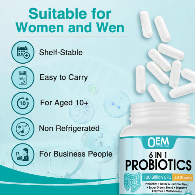 OEM Factory 6-in-1 Probiotics 120 Billion CFU 30 Strains Prebiotic Fiber Blend Detox Cleanse Green Tea Apple Cider Vinegar Cayenne Digestive Enzymes Bromelain Papain Amylase Super Greens Broccoli Strawberry Multivitamins B3 B6 B9 B12 90 Capsules,MY SHOP,OEM Factory 6-in-1 Probiotics 120 Billion CFU 30 Strains Prebiotic Fiber Blend Detox Cleanse Green Tea Apple Cider Vinegar Cayenne Digestive Enzymes Bromelain Papain Amylase Super Greens Broccoli Strawberry Multivitamins B3 B6 B9 B12 90 Capsules