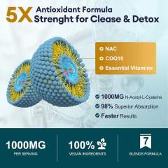 OEM Factory NAC 7-in-1 Capsules N-Acetyl-L-Cysteine 1000mg Free Form With CoQ10 50mg Vitamin C 30mg Vitamin E 10mg Vitamin D3 10000IU Vitamin B6 1.7mg B12 6mcg Antioxidant Liver Kidney Brain Nerve Immune Respiratory Support 120 Capsules,MY SHOP,OEM Factory NAC 7-in-1 Capsules N-Acetyl-L-Cysteine 1000mg Free Form With CoQ10 50mg Vitamin C 30mg Vitamin E 10mg Vitamin D3 10000IU Vitamin B6 1.7mg B12 6mcg Antioxidant Liver Kidney Brain Nerve Immune Respiratory Support 120 Capsules