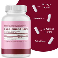 OEM Factory Alpha Lipoic Acid Capsules 600mg With Biotin 1000mcg Per Serving Antioxidant Support Energy Metabolism Nerve Health Blood Sugar Balance Skin Health Vegan Gluten Free Non-GMO No Stearates 60 Vegetarian Capsules,MY SHOP,OEM Factory Alpha Lipoic Acid Capsules 600mg With Biotin 1000mcg Per Serving Antioxidant Support Energy Metabolism Nerve Health Blood Sugar Balance Skin Health Vegan Gluten Free Non-GMO No Stearates 60 Vegetarian Capsules