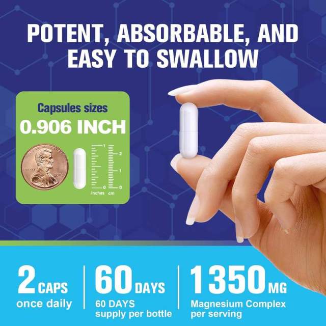 OEM Factory 15-in-1 Magnesium Complex 1350mg Per Serving 180mg Elemental Magnesium 15 Active Forms Glycinate Malate Pidolate Citrate Oxide Lactate Chloride Phosphate Aspartate Orotate Taurate Succinate Gluconate Carbonate Acetate 120 Capsules,MY SHOP,OEM Factory 15-in-1 Magnesium Complex 1350mg Per Serving 180mg Elemental Magnesium 15 Active Forms Glycinate Malate Pidolate Citrate Oxide Lactate Chloride Phosphate Aspartate Orotate Taurate Succinate Gluconate Carbonate Acetate 120 Capsules