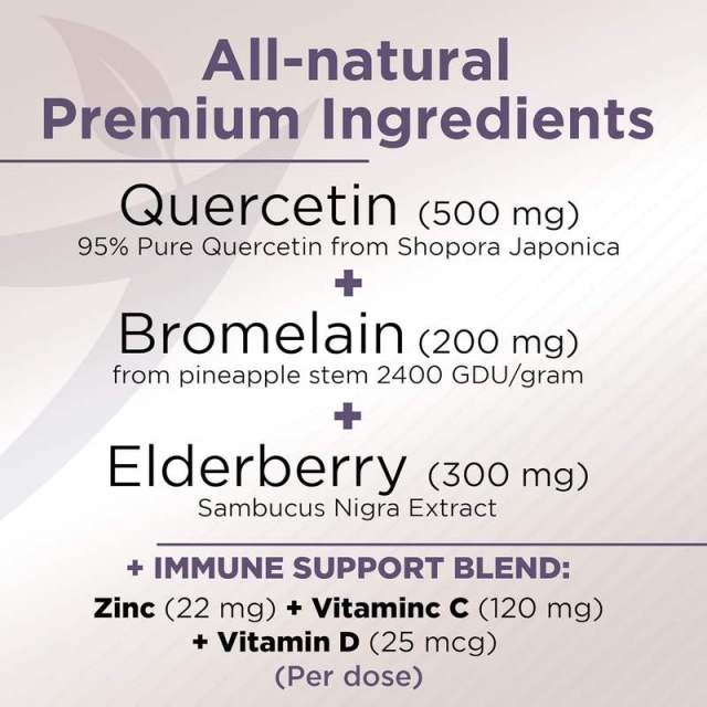 OEM Factory Quercetin Capsules 500mg With Bromelain 200mg Elderberry 300mg Vitamin C 120mg D3 25mcg Zinc 22mg Advanced Allergy Immune Complex Supports Healthy Seasonal Immune Function 120 Veggie Capsules,MY SHOP,OEM Factory Quercetin Capsules 500mg With Bromelain 200mg Elderberry 300mg Vitamin C 120mg D3 25mcg Zinc 22mg Advanced Allergy Immune Complex Supports Healthy Seasonal Immune Function 120 Veggie Capsules
