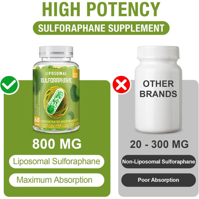 OEM Factory Liposomal Sulforaphane Softgels 800mg Sulforaphane From Broccoli Sprout Full Spectrum Broccoli Extract 200mg Quercetin 100mg Black Pepper 10mg Liposomal Technology Maximum Absorption Antioxidant Detox 60 Softgels,MY SHOP,OEM Factory Liposomal Sulforaphane Softgels 800mg Sulforaphane From Broccoli Sprout Full Spectrum Broccoli Extract 200mg Quercetin 100mg Black Pepper 10mg Liposomal Technology Maximum Absorption Antioxidant Detox 60 Softgels