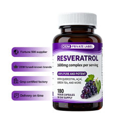 OEM Factory Resveratrol Complex 1600mg Per Serving Polygonum Cuspidatum Root Extract 800mg 50% Trans-Resveratrol Organic Acai 680mg Green Tea Grape Seed Quercetin Red Wine Extract Antioxidant Anti-Aging 180 Veggie Capsules,MY SHOP,OEM Factory Resveratrol Complex 1600mg Per Serving Polygonum Cuspidatum Root Extract 800mg 50% Trans-Resveratrol Organic Acai 680mg Green Tea Grape Seed Quercetin Red Wine Extract Antioxidant Anti-Aging 180 Veggie Capsules
